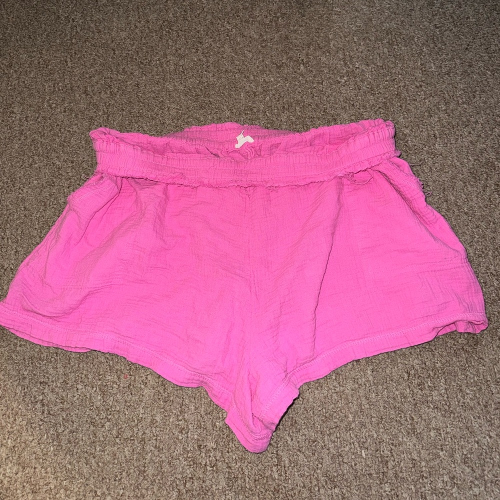 Aerie Pink High-Waisted Short size XXL